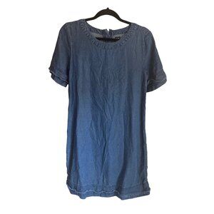 Gap Denim XS Mid Wash Chambray Short Sleeve Dress